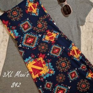 LuLaRoe Maxi Skirt 3XL